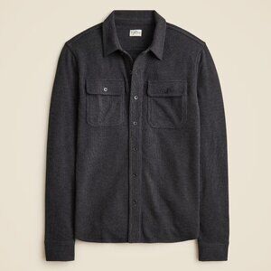 J Crew Flannel Shirt Mens Black Collared Sweater Super Soft Button Up
